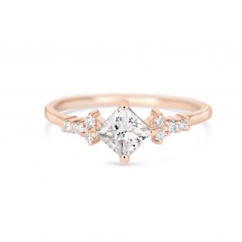 טבעת יהלום פרינסס | ליליאנה