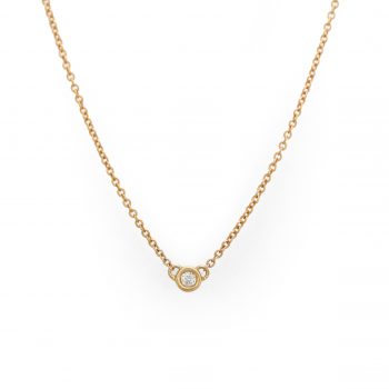 שרשרת יהלום צ’וקר | Single Diamond Choker Necklace
