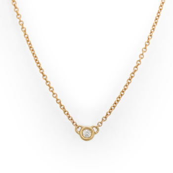 שרשרת יהלום צ’וקר | Single Diamond Choker Necklace