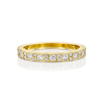 טבעת זהב משובצת ביהלומים | אלקסיס