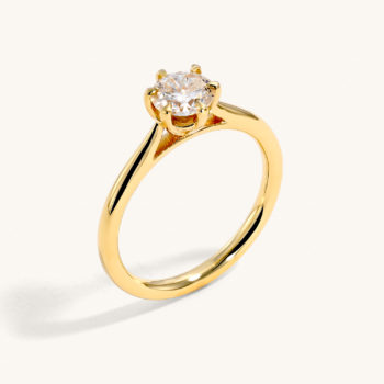 טבעת יהלום ברינדור לבן | אמיליה
